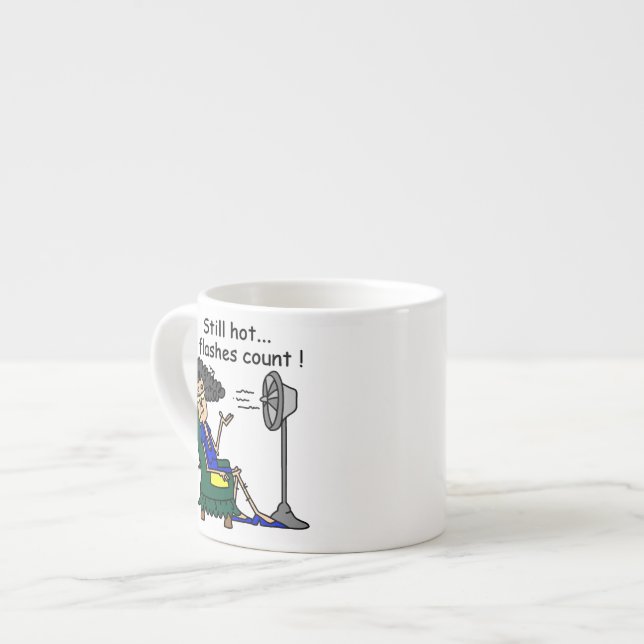 Tasse Expresso Humour de bouffée de chaleur (Devant gauche)