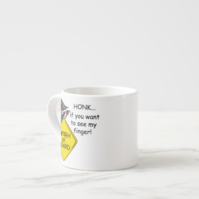 Tasse Expresso Humour de rage de route (Devant gauche)