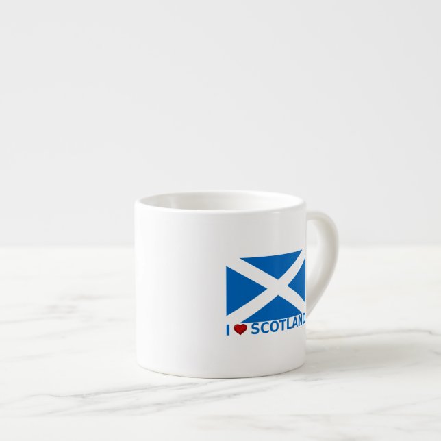 Tasse Expresso I Heart Scotland (Devant droit)