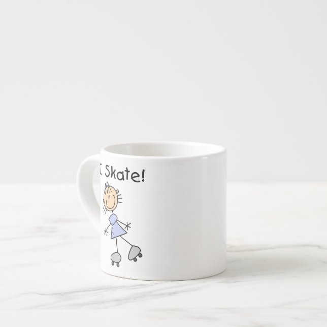 Tasse Expresso I Patinage - Patinage à rouleaux pour filles (Devant gauche)