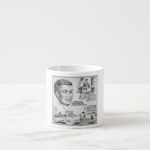Tasse Expresso Icône de l'histoire noire : Benjamin Banneker, Sci