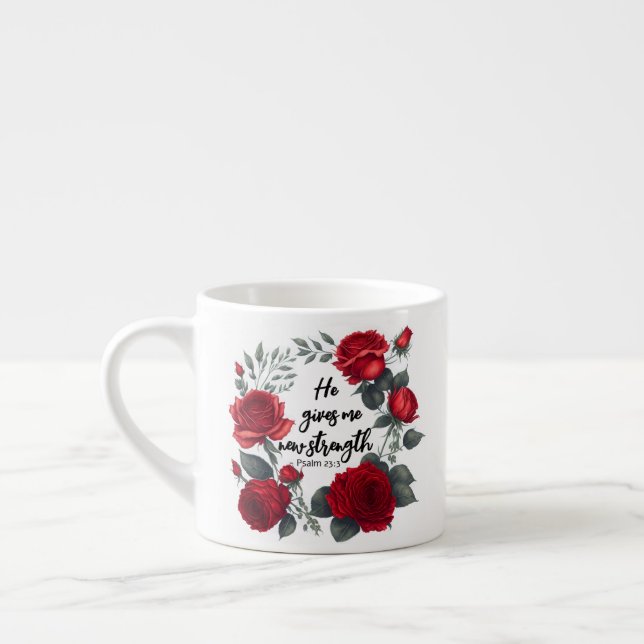 Tasse Expresso Il Me Donne Une Nouvelle Force (Gauche)