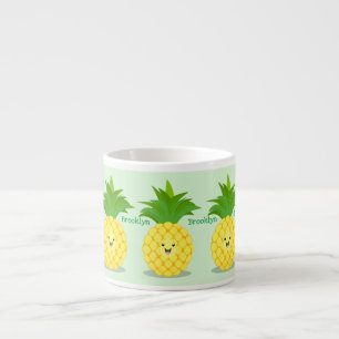 Tasse Expresso Illustration d'ananas mignon