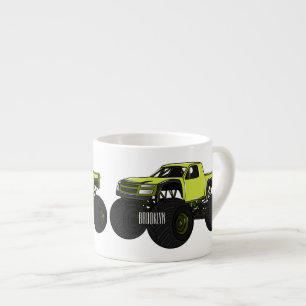 Tasse Expresso Illustration de camion monstre