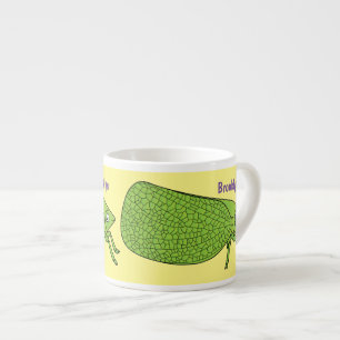Tasse Expresso Illustration de dessin animé d'insecte sauteur à f