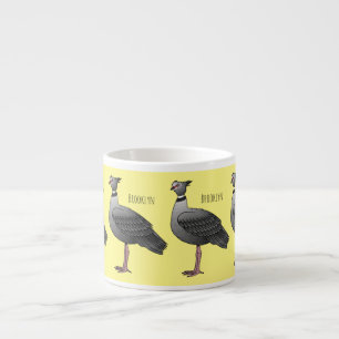 Tasse Expresso illustration de dessin animé d'oiseau crieur du Su