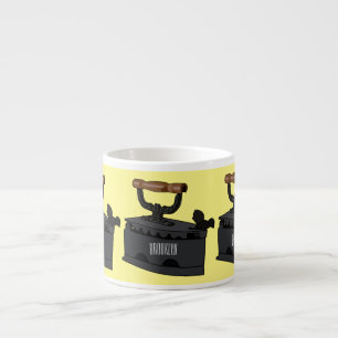 Tasse Expresso Illustration de dessin en fer de Charbon