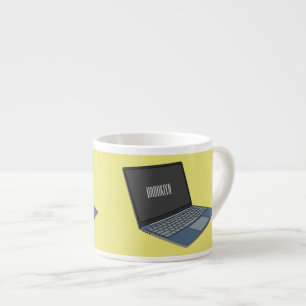 Tasse Expresso Illustration de dessin sur ordinateur portable