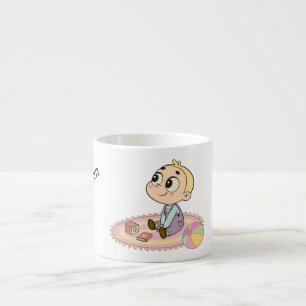 Tasse Expresso Illustration de garçon impressionné