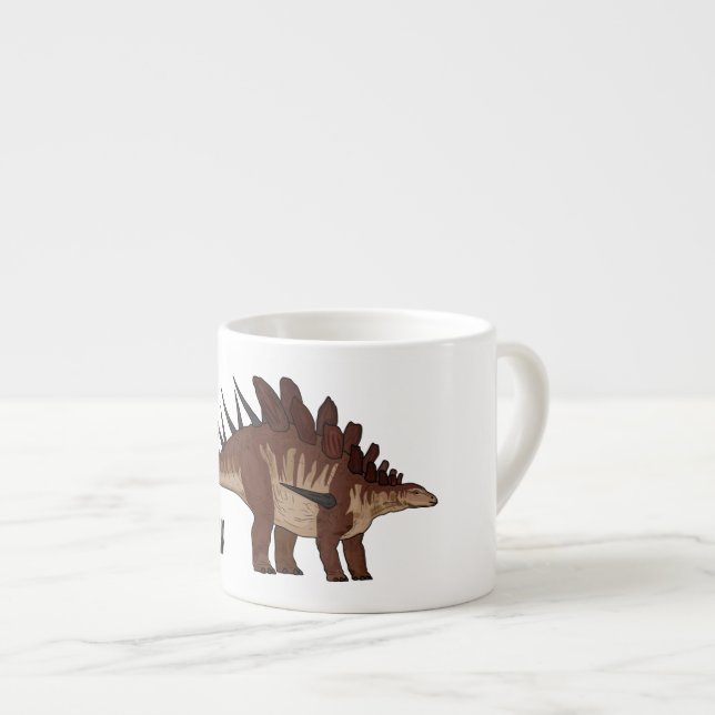 Tasse Expresso Illustration de Kentrosaurus (Devant droit)