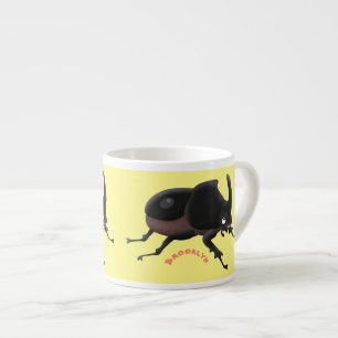 Tasse Expresso Illustration de la caricature du dendroctone du rh