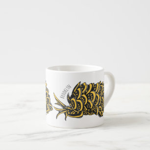 Tasse Expresso Illustration de la feuille de limace de mer grillé