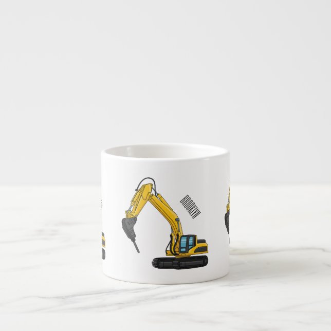 Tasse Expresso Illustration de la pelle de rupture (Devant)
