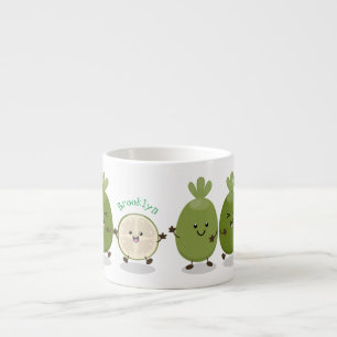 Tasse Expresso Illustration de mignonne guava feijoa