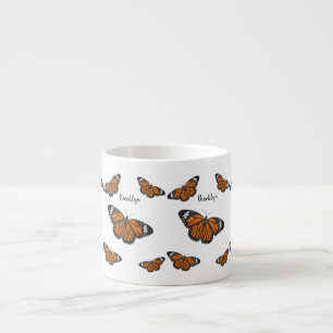 Tasse Expresso Illustration de papillon monarque