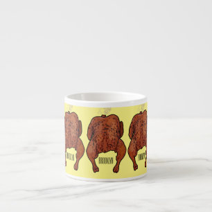 Tasse Expresso Illustration de poulet rôti