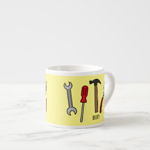 Tasse Expresso Illustration des outils de menuiserie