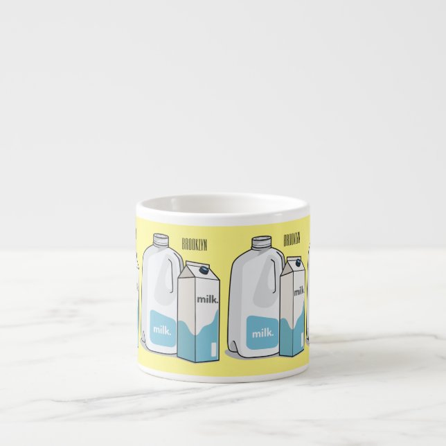 Tasse Expresso Illustration du lait (Devant)