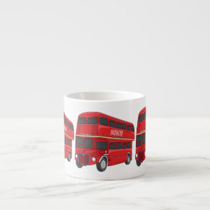 Tasse Expresso Illustration d'un bus à deux étages