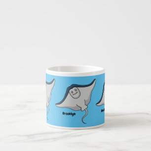 Tasse Expresso Illustration d'une caricature de poisson stingray