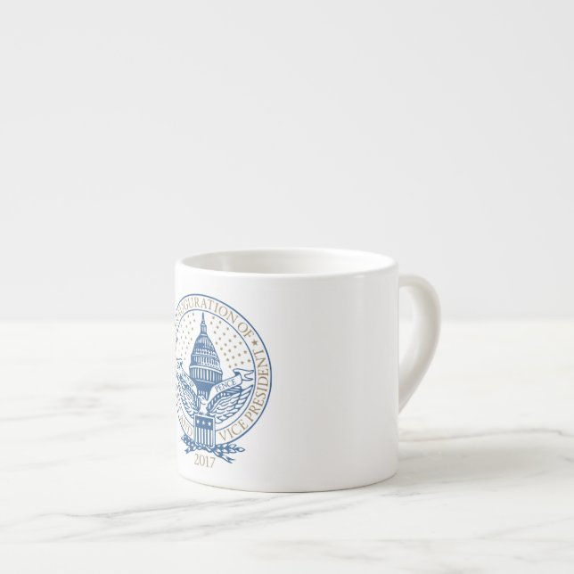Tasse Expresso Inauguration Donald Trump Mike Pence 2017 Logo USA (Devant droit)