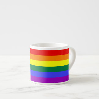 Tasse Expresso Indicateur de la fierté arc-en-ciel