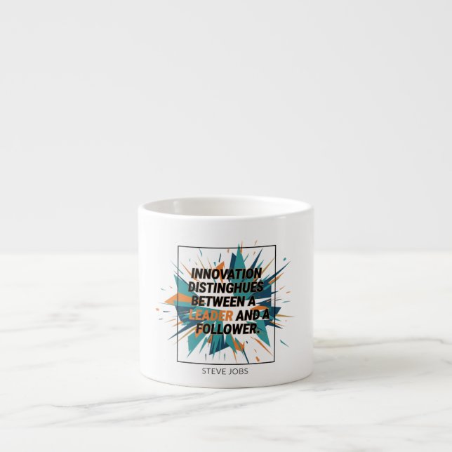 Tasse Expresso Innovation Distingue Steve Jobs Moderne (Devant)