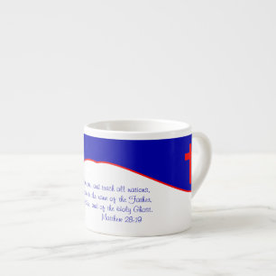 Tasse Expresso Inspiré du drapeau chrétien