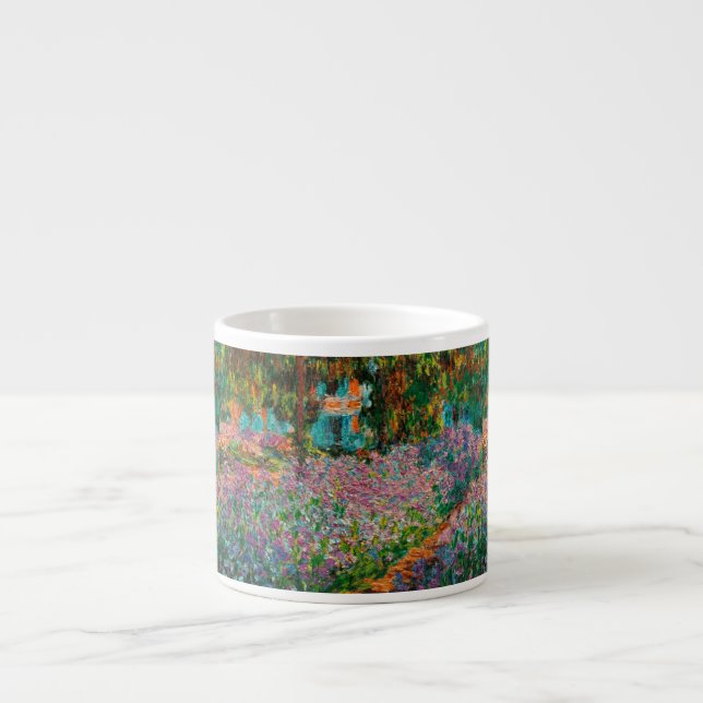 Tasse Expresso Irises Monet Garden Fleurs Giverny (Devant)