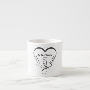 Tasse Expresso J'aime mon meilleur ami • Expert en câlins