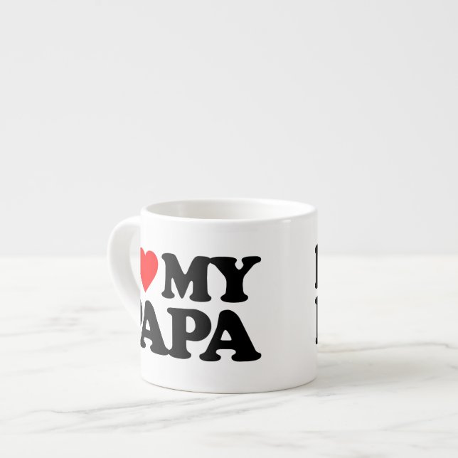 TASSE EXPRESSO J'AIME MON PAPA (Devant gauche)