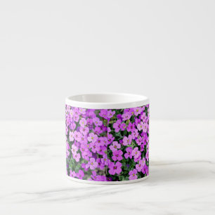 Tasse Expresso Jardin aux fleurs violettes