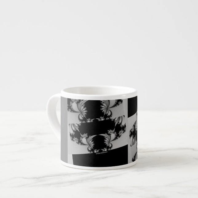 Tasse Expresso Jardin fragile gris (Devant gauche)