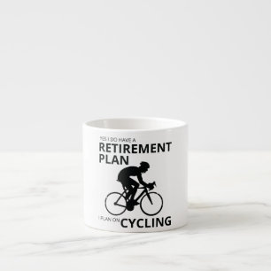 Tasse Expresso Je prévois de faire du vélo à ma retraite