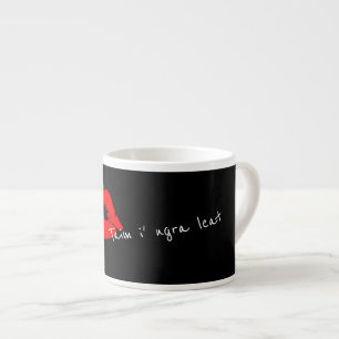 Tasse Expresso Je t'aime en Irlandais Lips Kiss Coffee Espresso M