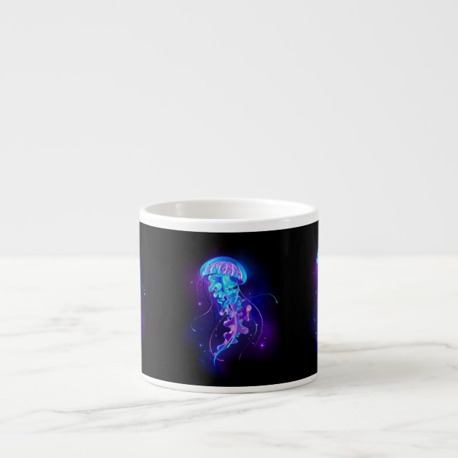 Tasse Expresso Jellyfish éclatante couleur (Devant)