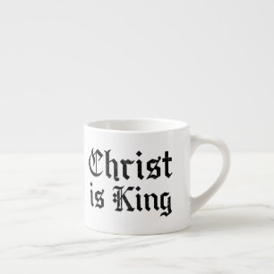 Tasse Expresso Jésus-Christ est Roi Gothique Art Grunge Blacklett