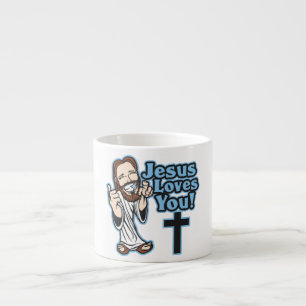 Tasse Expresso Jésus vous aime