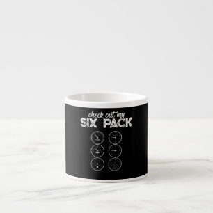 Tasse Expresso Jetez Un Coup D'Oeil À Ma Télévision À Six Paquets