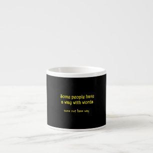 Tasse Expresso Jeu de mots drôle : Une histoire de deux phrases