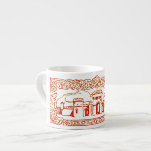 Tasse Expresso Joint vintage antique de sculpture sur bois en art