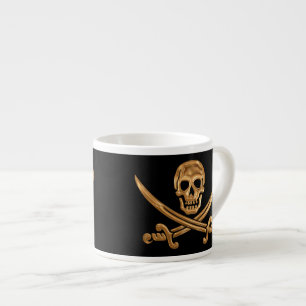 Tasse Expresso Jolly roger d'or