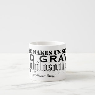 Tasse Expresso Jonathan Swift Citations de café de typographie Mu