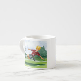 Tasse Expresso Joueur de football à la balle par Jay Throckmorton