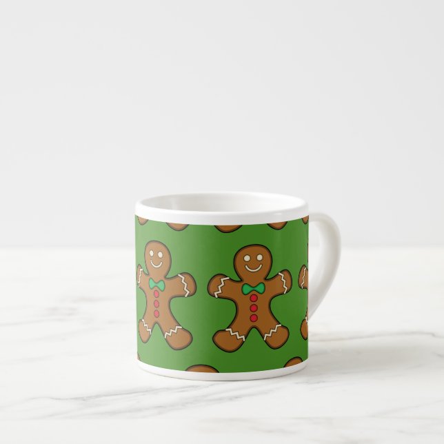 Tasse Expresso Joyeux homme en pain d'épices (Devant droit)