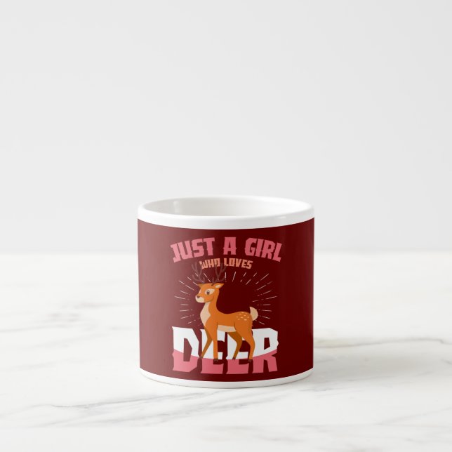 Tasse Expresso Juste Une Fille Qui Aime La Faune Animale Sauvage  (Devant)