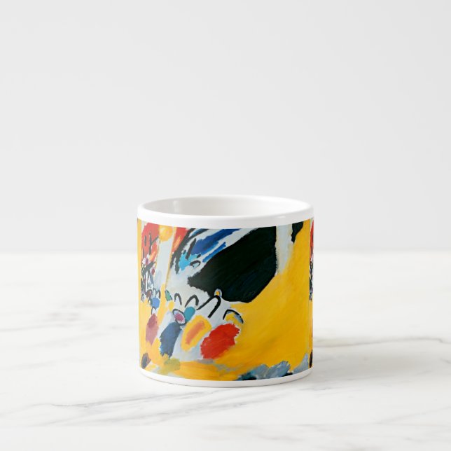 Tasse Expresso Kandinski Impression III Concert Peinture Abstrait (Devant)