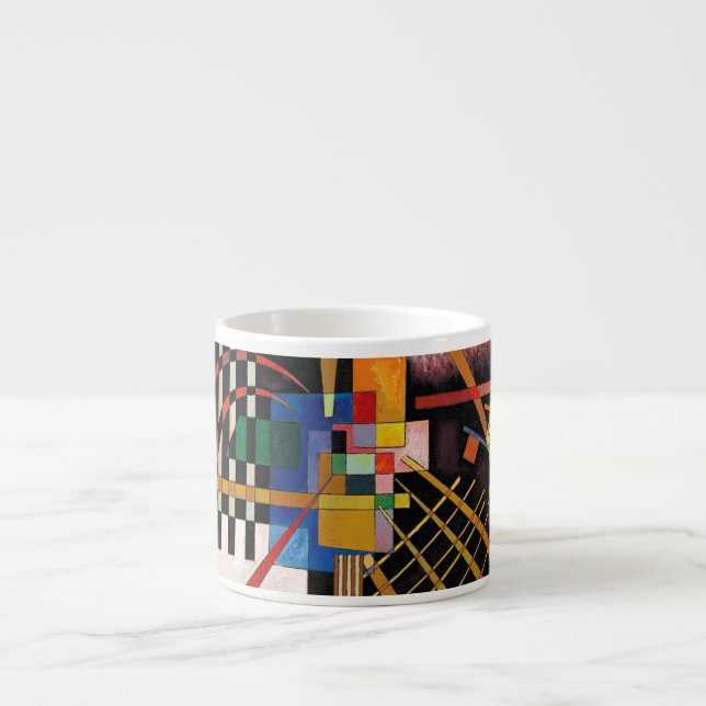 Tasse Expresso Kandinsky peinture Abstraite oeuvre classique (Devant)