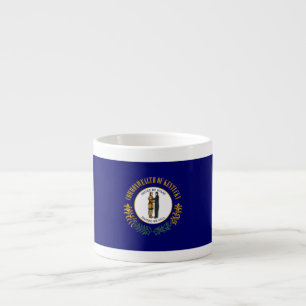 Tasse Expresso Kentucky : Drapeau d'État américain du Commonwealt