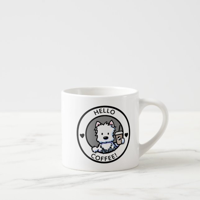 Tasse Expresso KiniArt Coffee Westie  (Droite)